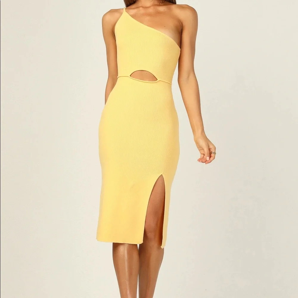 Runway Scout Knit Ribbed Dress - Picture 1 of 6